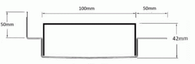 100PSiMTLF Linear Drain with Tile Flange